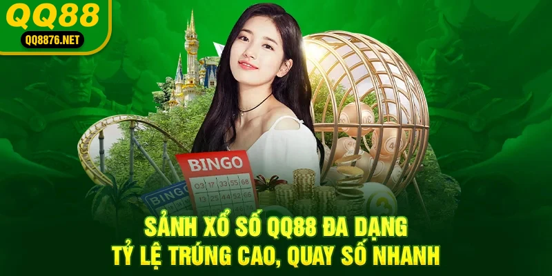 QQ88 | Trang Chủ Chính Thức QQ88 - Đăng Ký QQ 88 - Khuyến Mãi 88k 39 Sảnh xổ số QQ88 đa dạng, tỷ lệ trúng cao, quay số nhanh